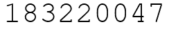 Число 183220047.