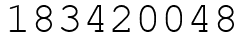Число 183420048.