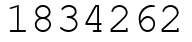 Число 1834262.