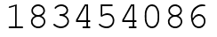 Число 183454086.