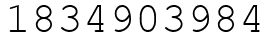 Число 1834903984.