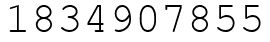 Число 1834907855.