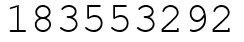 Число 183553292.