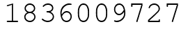 Число 1836009727.