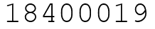 Число 18400019.