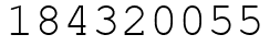 Число 184320055.