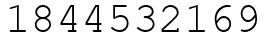 Число 1844532169.