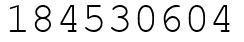 Число 184530604.
