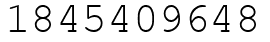 Число 1845409648.