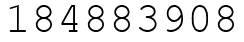 Число 184883908.