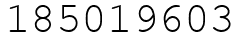 Число 185019603.