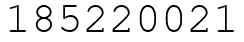Число 185220021.
