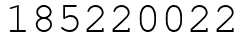 Число 185220022.
