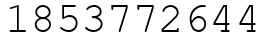 Число 1853772644.