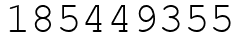Число 185449355.
