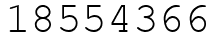 Число 18554366.