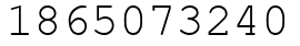 Число 1865073240.
