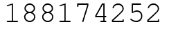 Число 188174252.