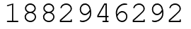 Число 1882946292.