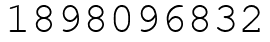 Число 1898096832.