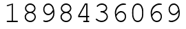 Число 1898436069.