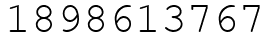 Число 1898613767.