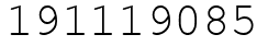 Число 191119085.