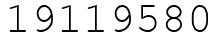 Число 19119580.