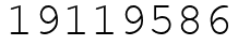Число 19119586.