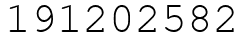 Число 191202582.