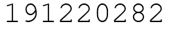 Число 191220282.
