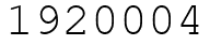 Число 1920004.
