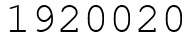 Число 1920020.