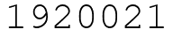 Число 1920021.