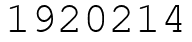 Число 1920214.