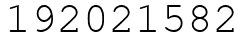 Число 192021582.