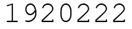 Число 1920222.