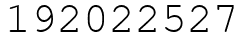 Число 192022527.