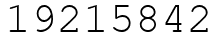 Число 19215842.
