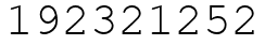 Число 192321252.