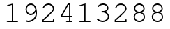 Число 192413288.