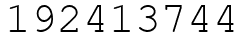 Число 192413744.