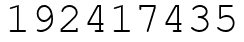 Число 192417435.