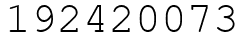 Число 192420073.