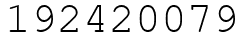 Число 192420079.