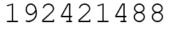 Число 192421488.