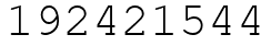 Число 192421544.