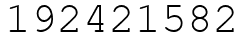 Число 192421582.