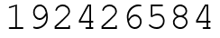 Число 192426584.