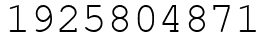 Число 1925804871.